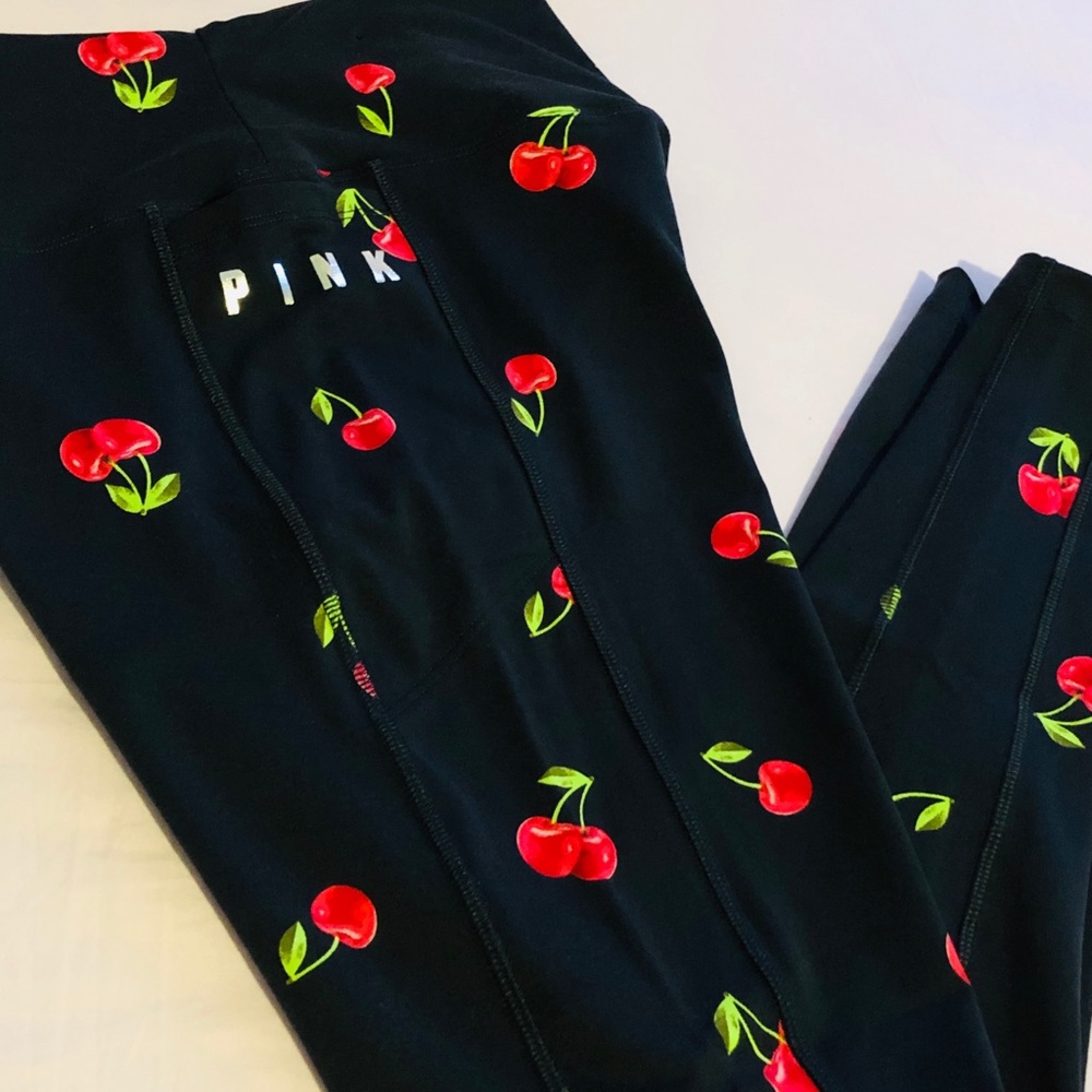 Pink Cherry Workout leggings